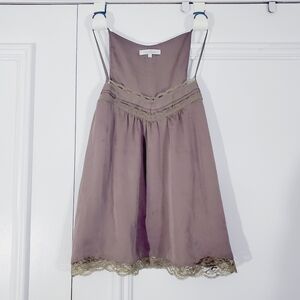 COSTA BLANCA- Taupe Babydoll Satin Camisole- Some Blemishes
